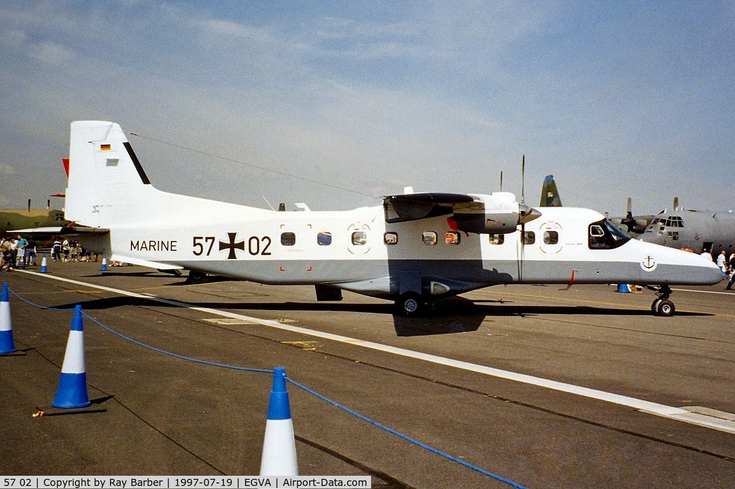 57 02, Dornier 228-212 C/N 8211, Dornier Do.228-212 [8211](German Navy) RAF Fairford~G 19/07/1997
