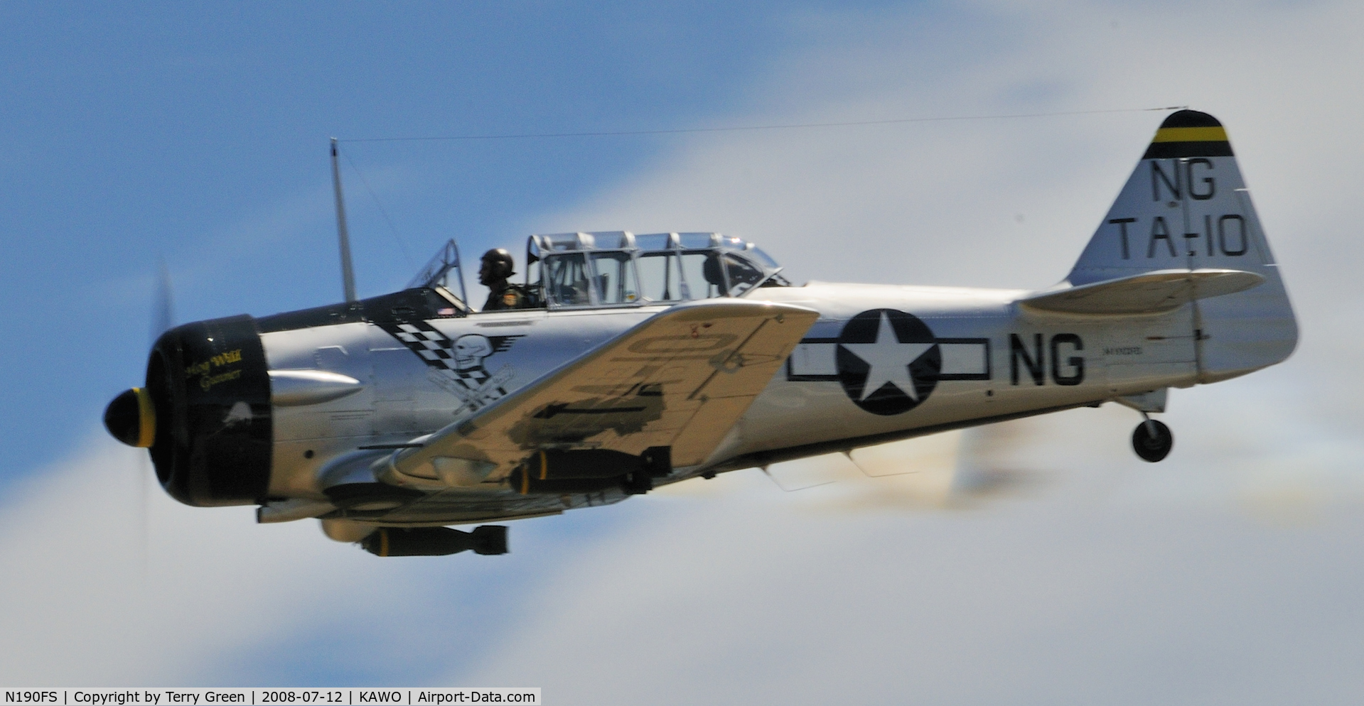 N190FS, 1942 North American AT-6D Texan C/N 88-15143, EAA Fly-In @ Arlington WA