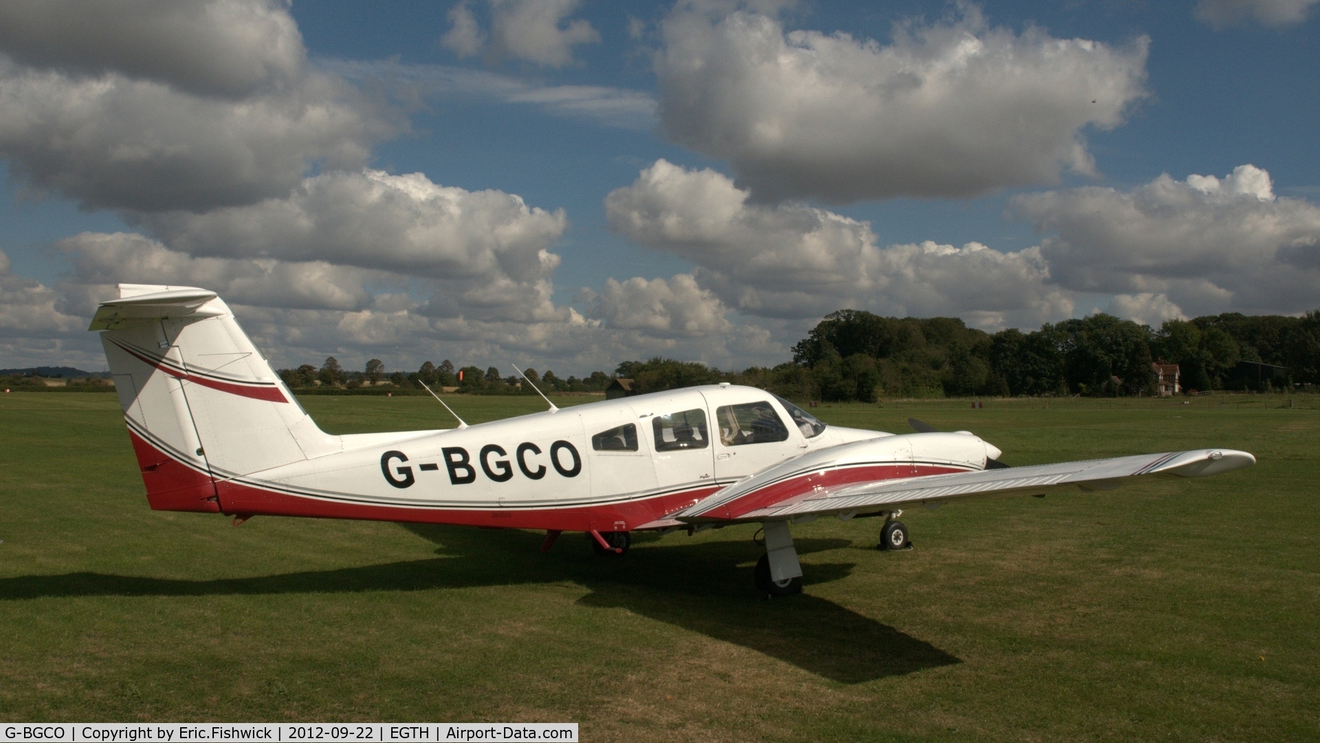 G-BGCO, 1978 Piper PA-44-180 Seminole Seminole C/N 44-7995128, 2. G-BGCO at Shuttleworth Uncovered - Air Show, Sept. 2012.