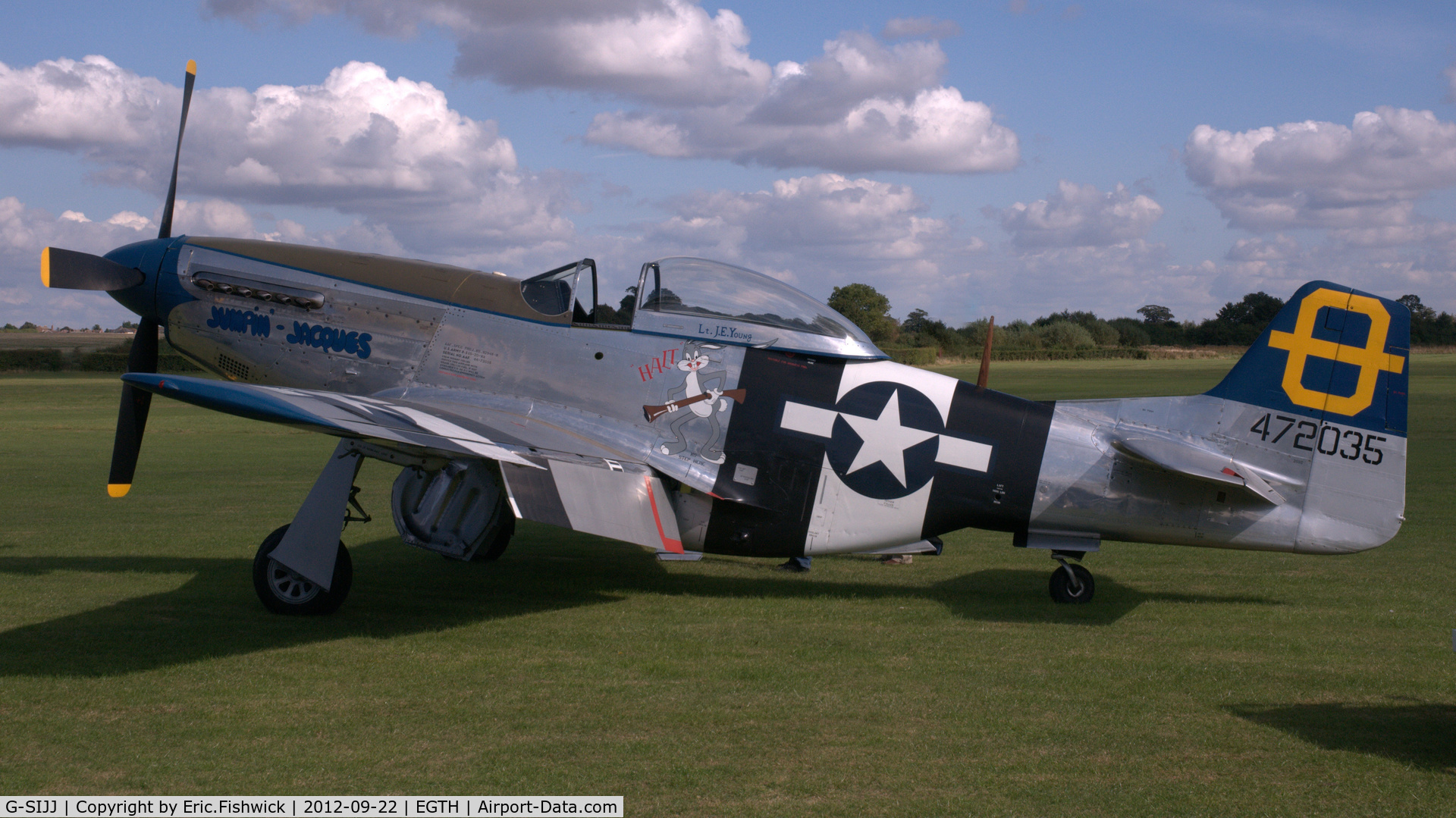 G-SIJJ, 1944 North American P-51D Mustang C/N 122-31894 (44-72035), 1. G-SIJJ at Shuttleworth Uncovered - Air Show, Sept. 2012.