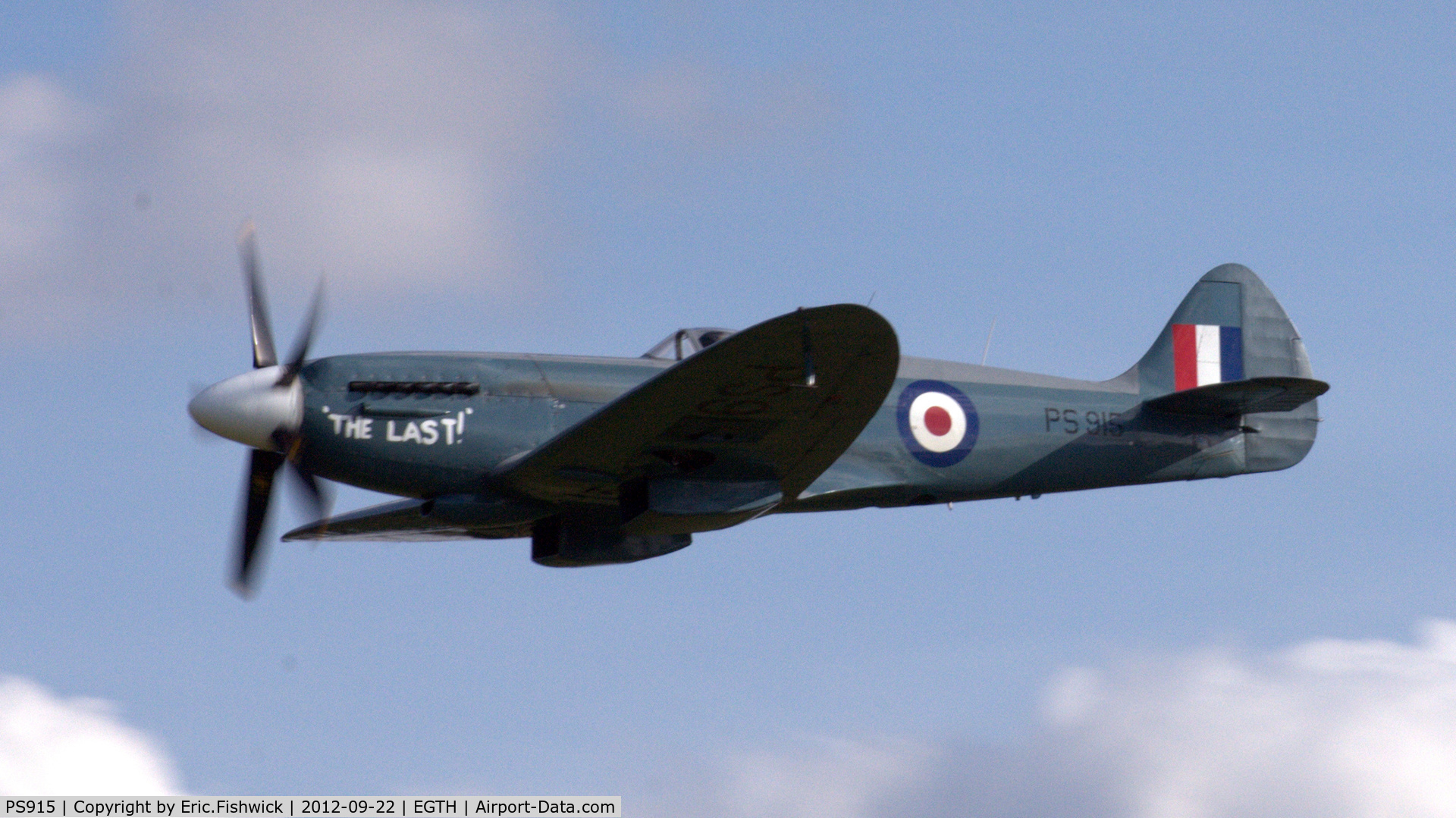 PS915, 1945 Supermarine 389 Spitfire PR.XIX C/N 6S/585121, 41. PS915 at Shuttleworth Uncovered - Air Show, Sept. 2012.