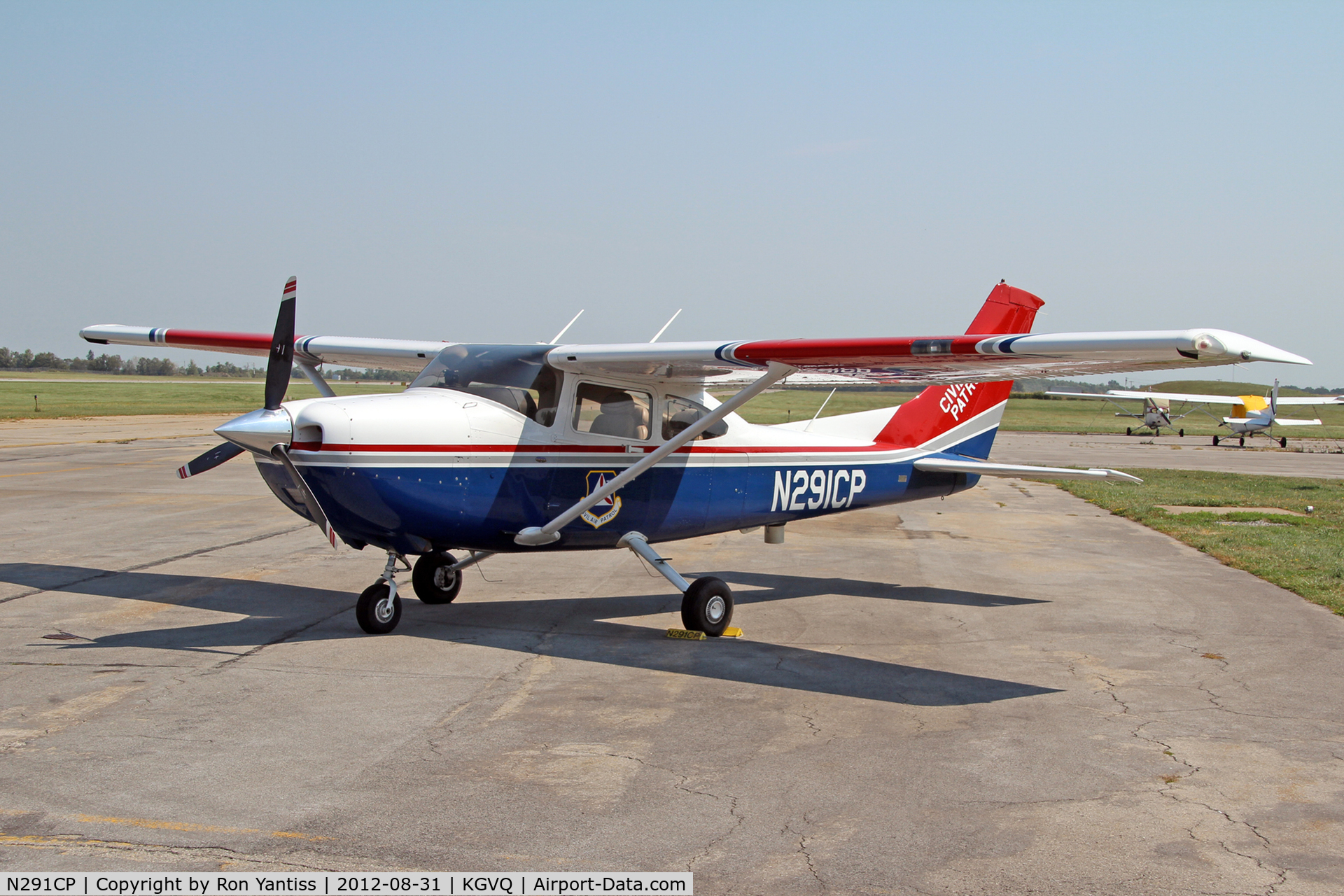 N291CP, 2007 Cessna 182T Skylane C/N 18281991, Parked at Genesee County Airport on a very windy day.