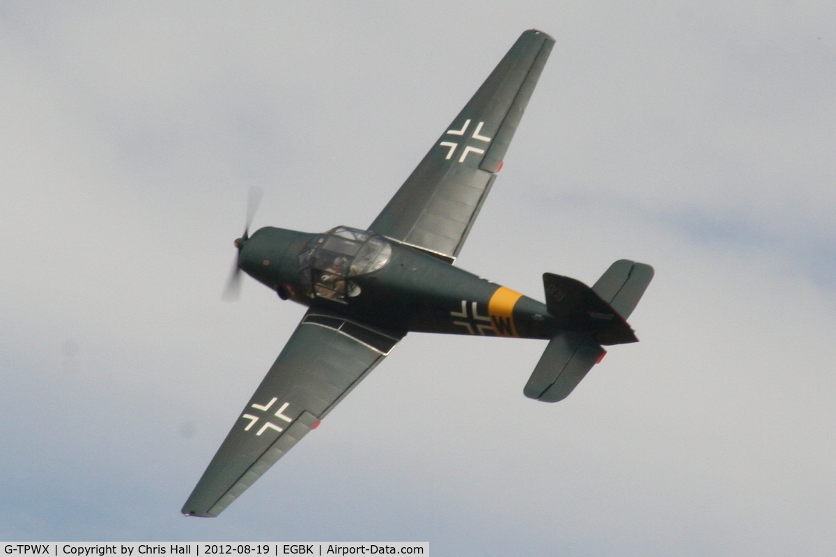 G-TPWX, 1966 Heliopolis Gomhouria Mk.6 (Bu-181) C/N 183, at the 2012 Sywell Airshow