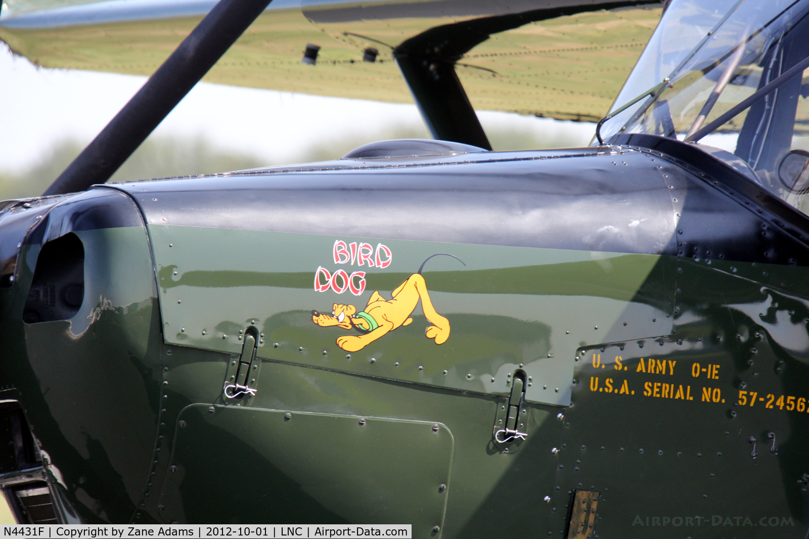 N4431F, Cessna L-19E Bird Dog C/N 24562, At the 2012 Warbirds on Parade - Lancaster, TX