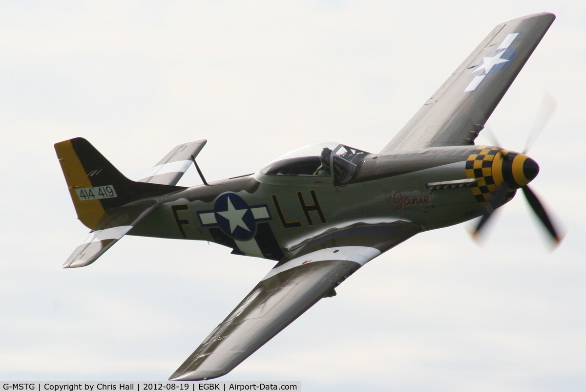 G-MSTG, 1945 North American P-51D Mustang C/N 124-48271, at the 2012 Sywell Airshow