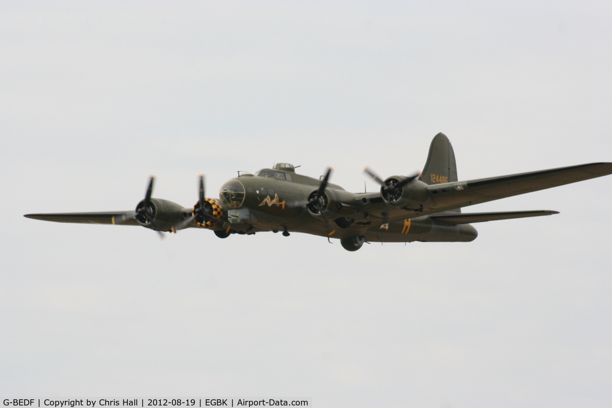 G-BEDF, 1944 Boeing B-17G Flying Fortress C/N 8693, at the 2012 Sywell Airshow