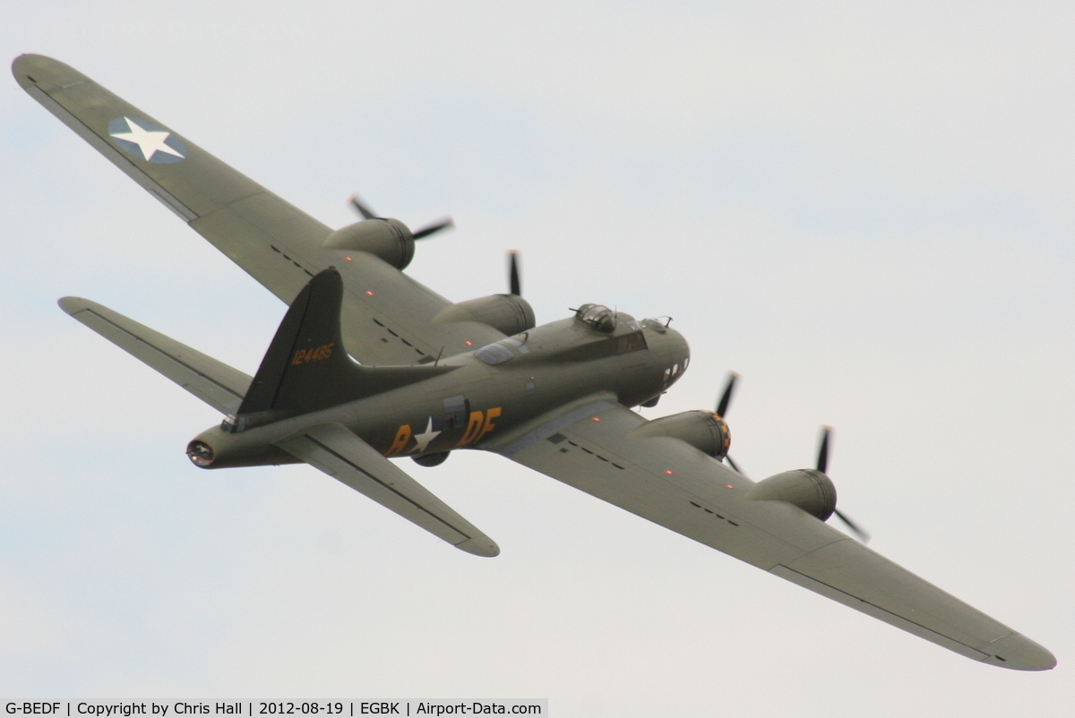 G-BEDF, 1944 Boeing B-17G Flying Fortress C/N 8693, at the 2012 Sywell Airshow