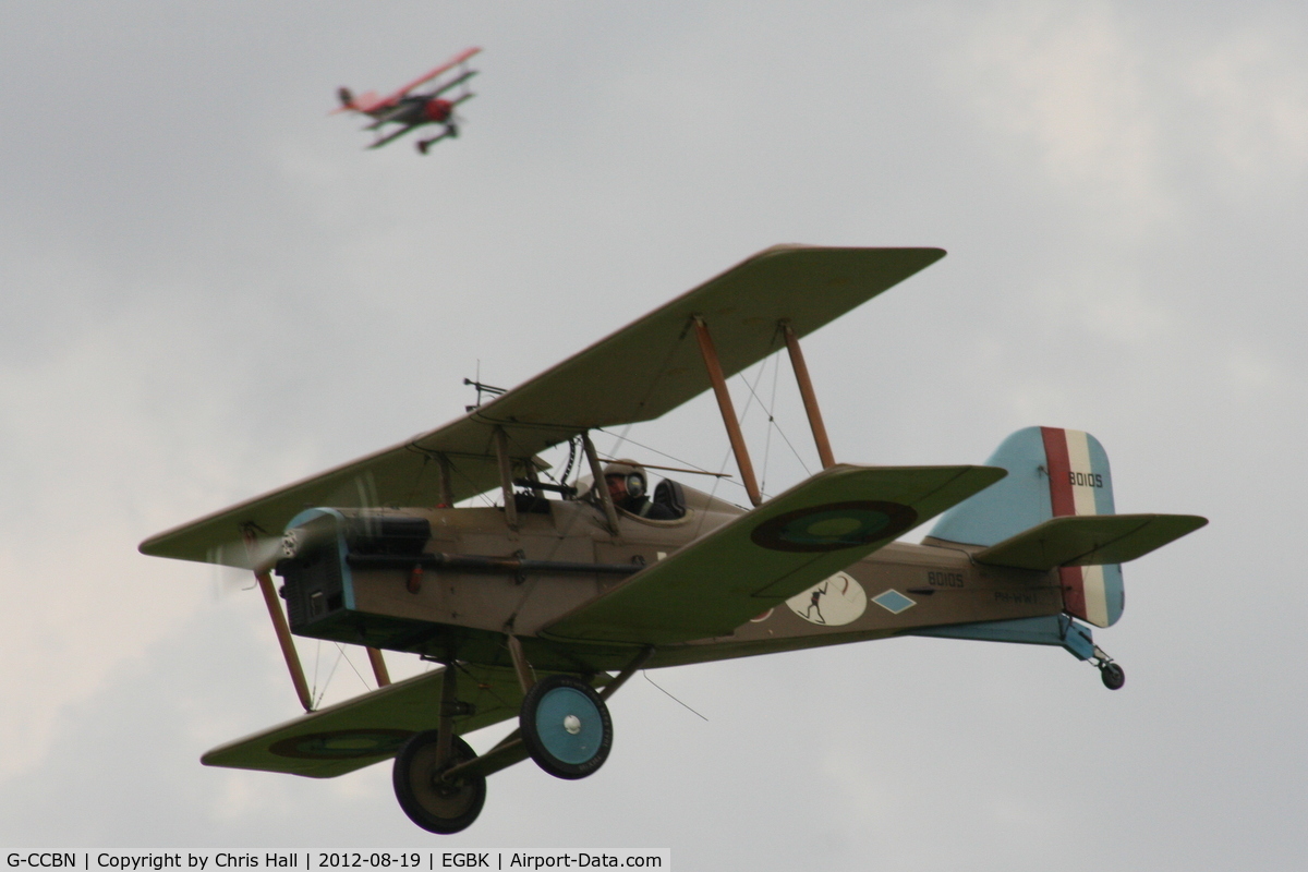 G-CCBN, 1982 Royal Aircraft Factory SE-5A Replica C/N 077246, at the 2012 Sywell Airshow