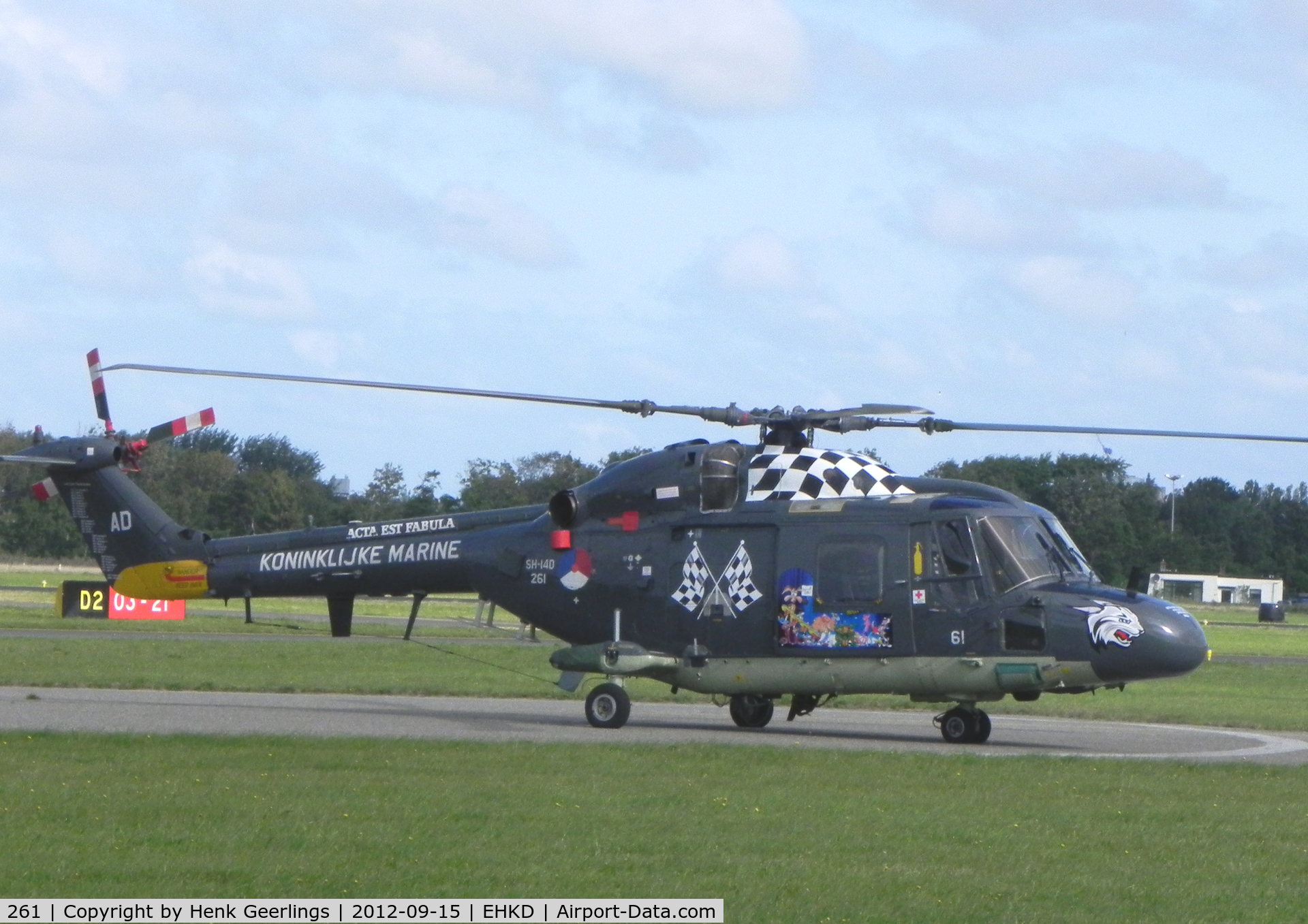 261, Westland SH-14D Lynx C/N 007, Heldair Air Show , 15 Sep 2012  at Den Helder Airport