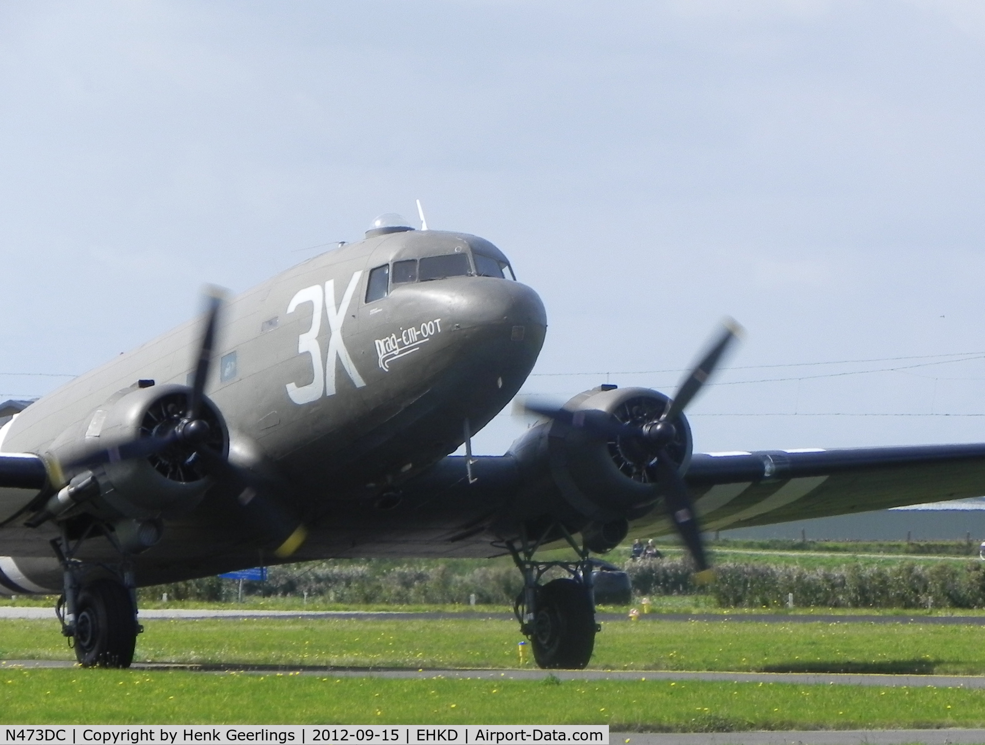 N473DC, 1942 Douglas DC3C (C-47A) C/N 19345, Heldair Air Show , 15 Sep 2012  at Den Helder Airport C-47A-DL 
