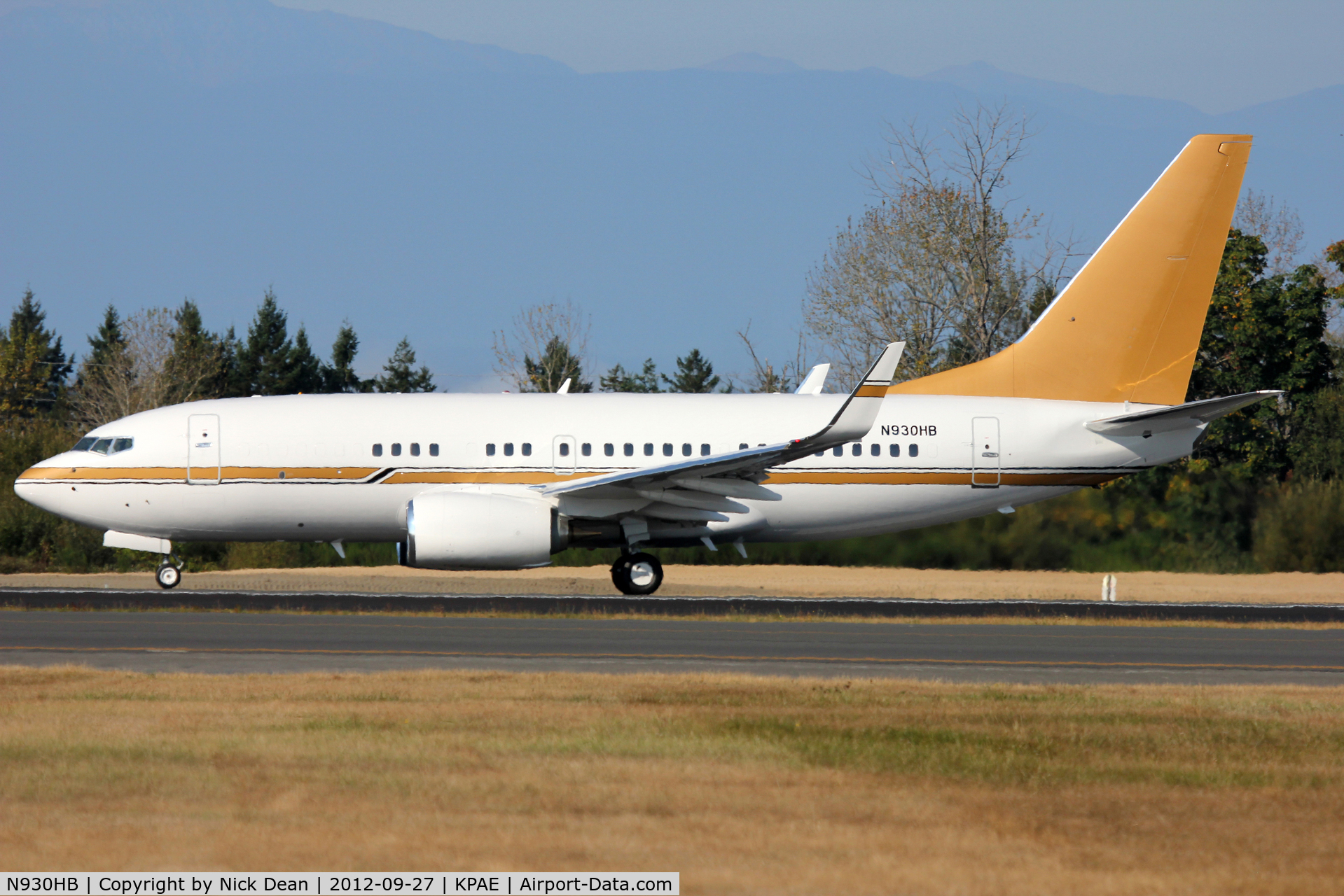 N930HB, Boeing 737-7ZH C/N 38751, KPAE/PAE departing to KPDX after an extensive period of maintenance,
