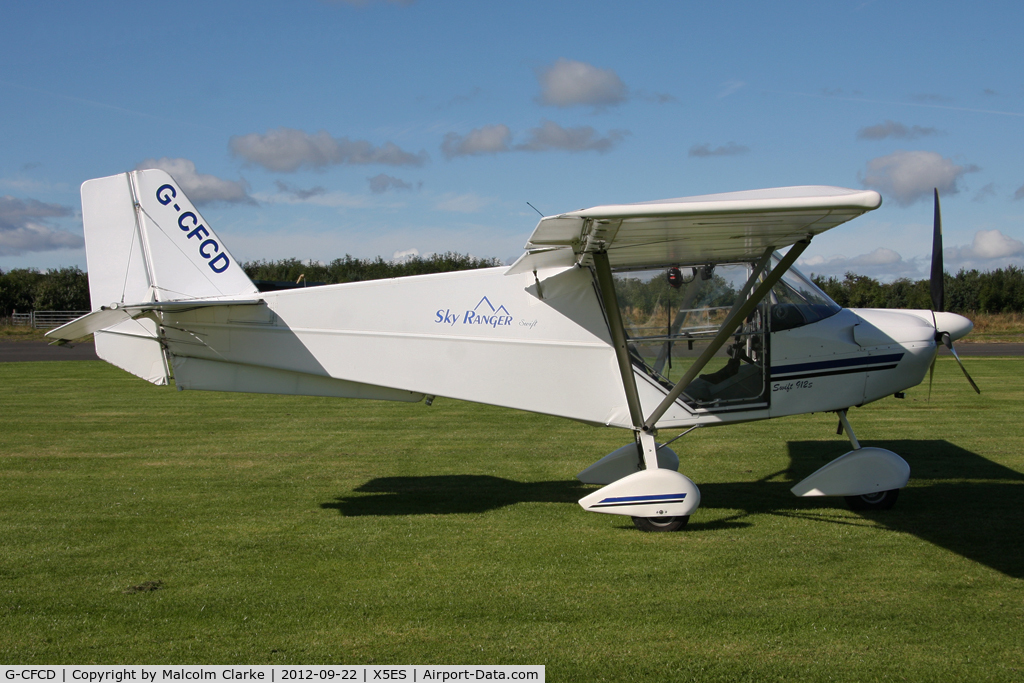 G-CFCD, 2007 Skyranger Swift 912S(1) C/N BMAA/HB/554, Skyranger Swift 912S(1), Great North Fly-In, Eshott Airfield UK, September 2012.