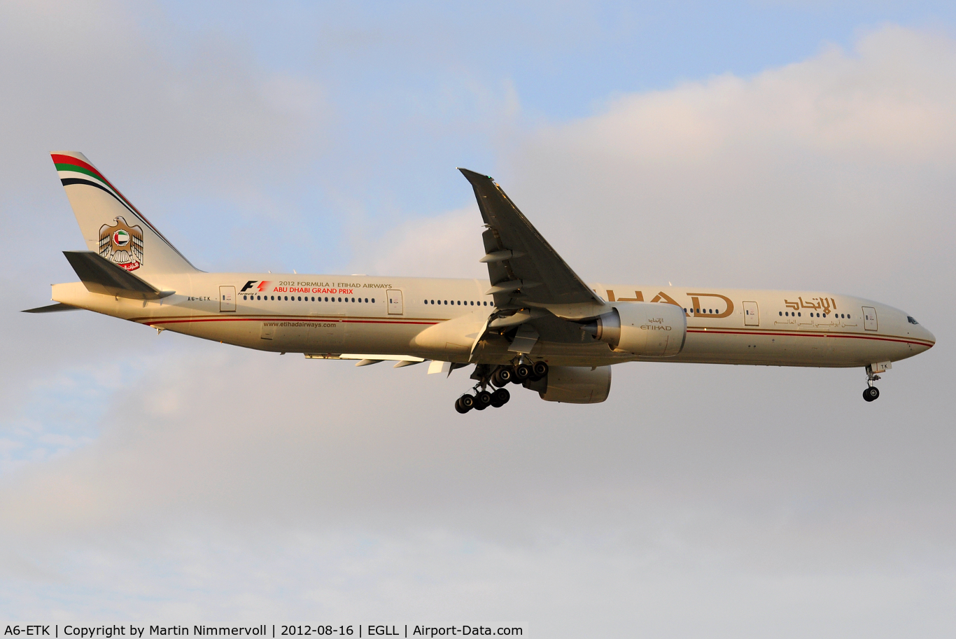 A6-ETK, 2012 Boeing 777-3FX/ER C/N 39686, Etihad