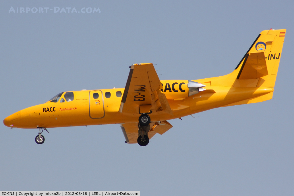 EC-INJ, Cessna 501 Citation I/SP C/N 501-0086, Landing