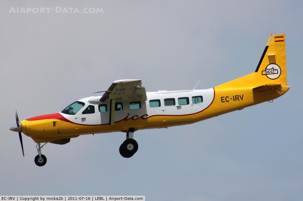EC-IRV, 2003 Cessna 208B Grand Caravan C/N 208B1038, Landing