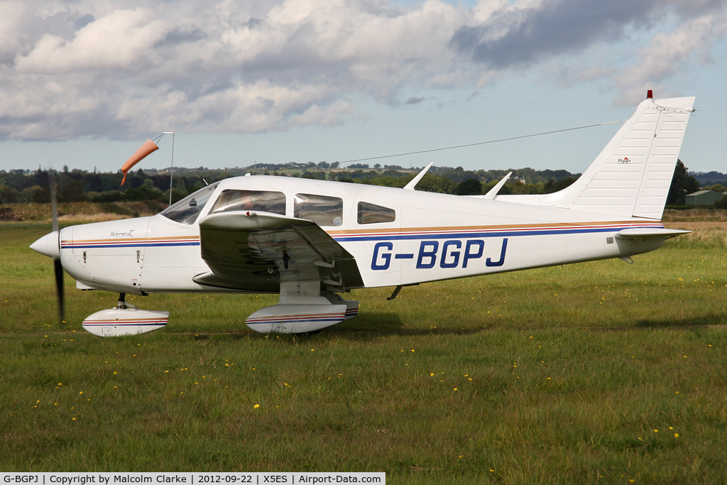 G-BGPJ, 1979 Piper PA-28-161 Cherokee Warrior II C/N 28-7916288, Piper PA-28-161, Great North Fly-In, Eshott Airfield UK, September 2012.