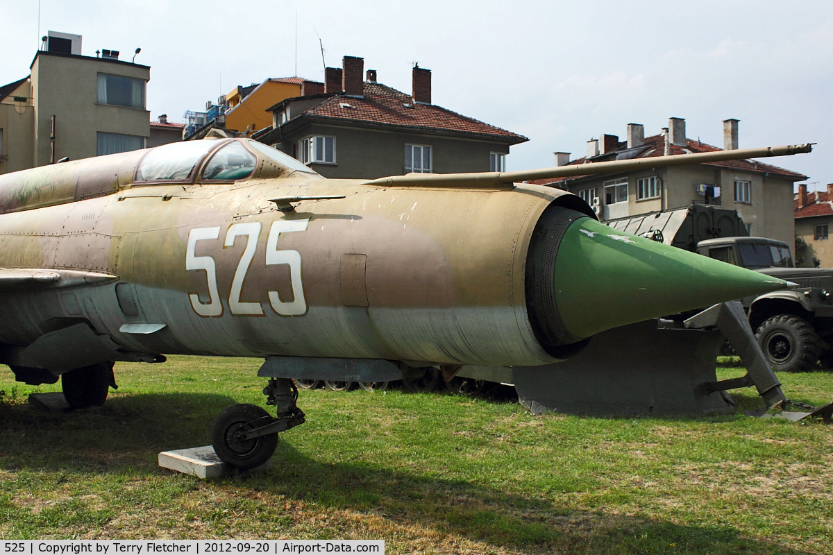 525, Mikoyan-Gurevich Mig-21Bis C/N 75003025, Exhibited at Military Museum in Sofia