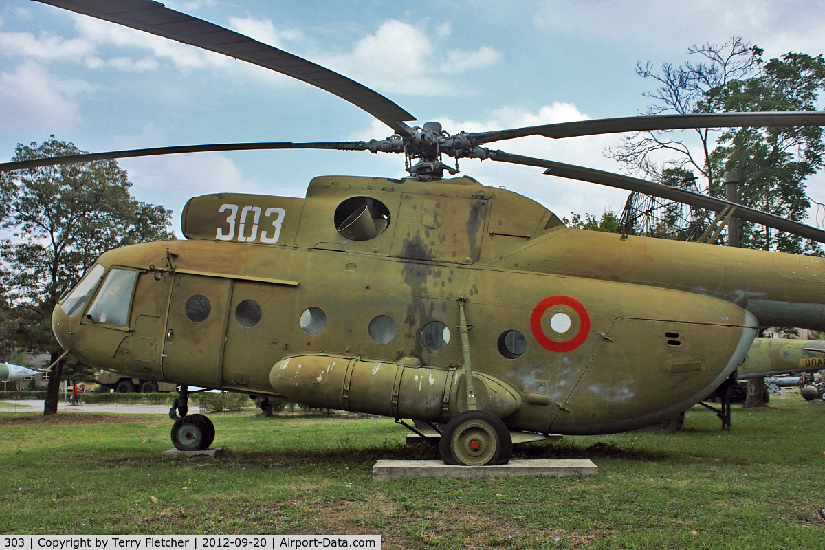 303, Mil Mi-8T Hip C/N 10303, Exhibited at Military Museum in Sofia