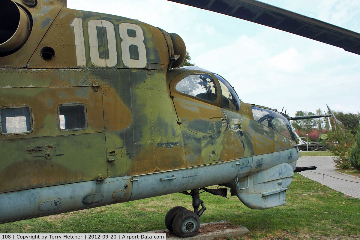108, Mil Mi-24D Hind D C/N U5089, Exhibited at Military Museum in Sofia