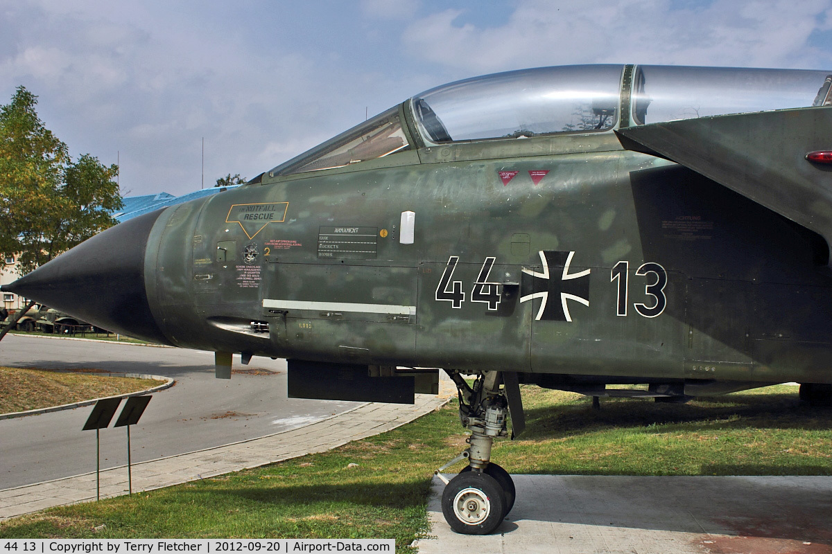 44 13, Panavia Tornado IDS C/N 289/GS077/4113, Exhibited at Military Museum in Sofia
