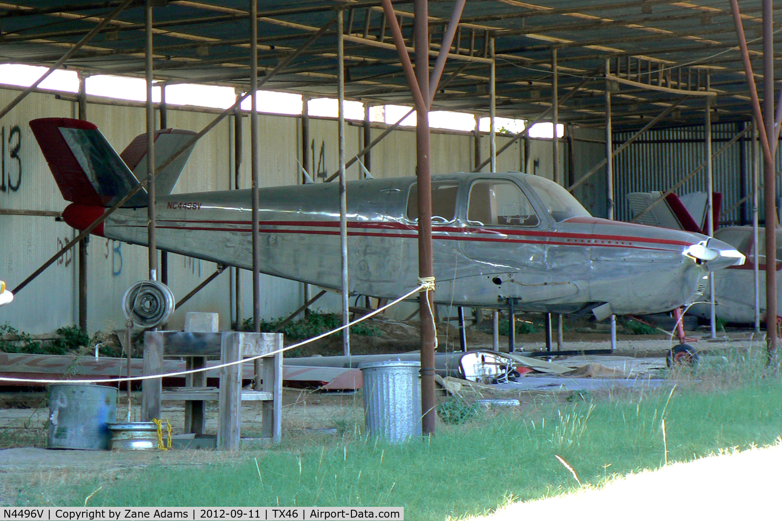 N4496V, 1948 Beech 35 Bonanza C/N D-1316, At Blackwood Airpark - Cleburne, TX