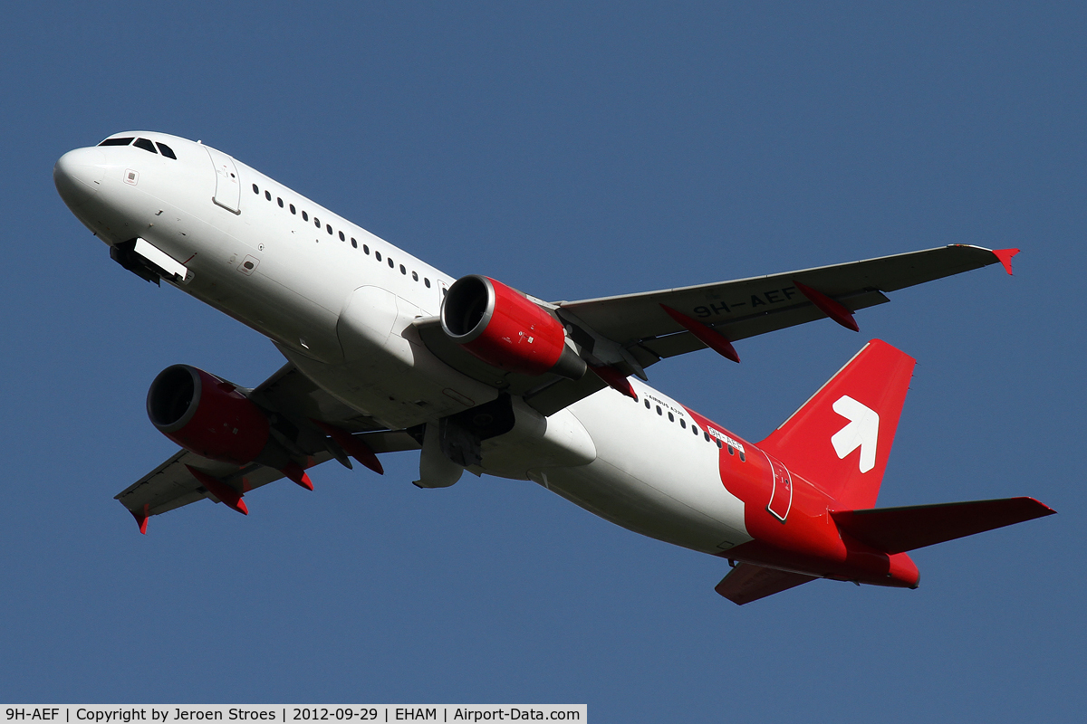 9H-AEF, 2003 Airbus A320-214 C/N 2142, @schiphol