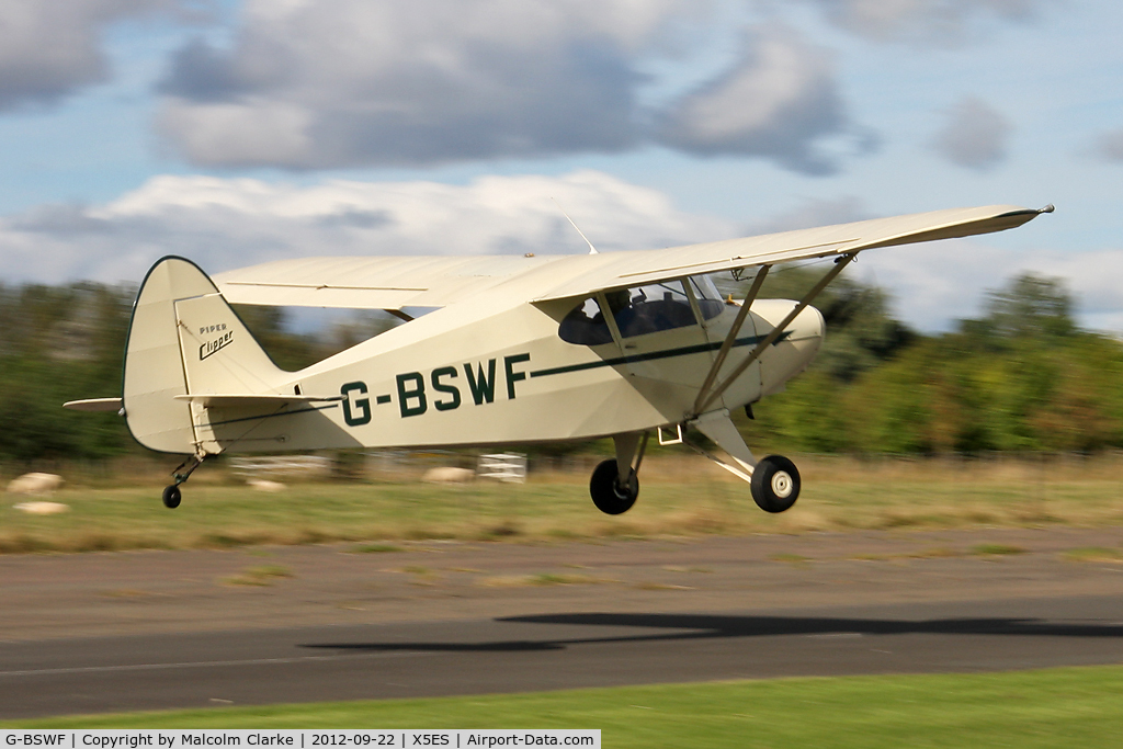 G-BSWF, 1949 Piper PA-16 Clipper C/N 16-475, Piper PA-16 Clipper, Great North Fly-In, Eshott Airfield UK, September 2012.