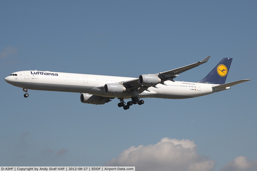 D-AIHF, 2003 Airbus A340-642 C/N 543, Lufthansa A340-600