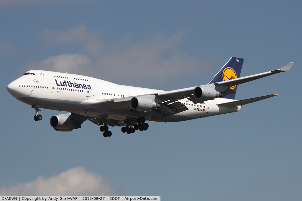 D-ABVN, 1992 Boeing 747-430 C/N 26427, Lufthansa 747-400