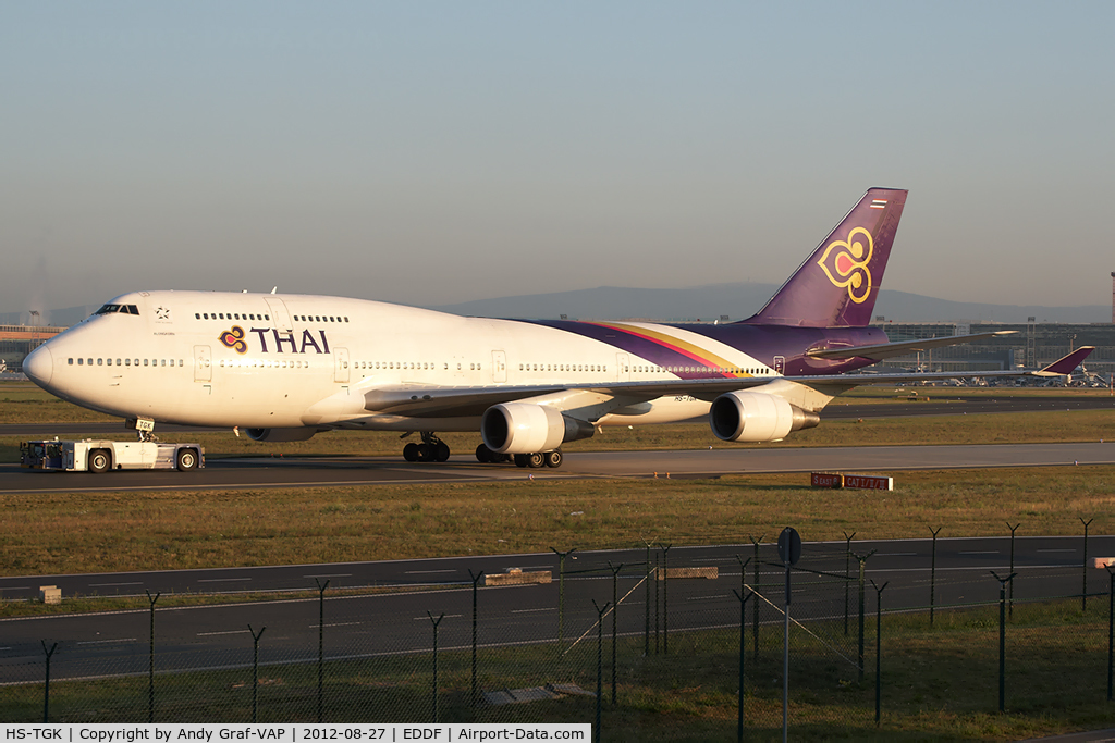 HS-TGK, 1990 Boeing 747-4D7 C/N 24993, Thai International 747-400