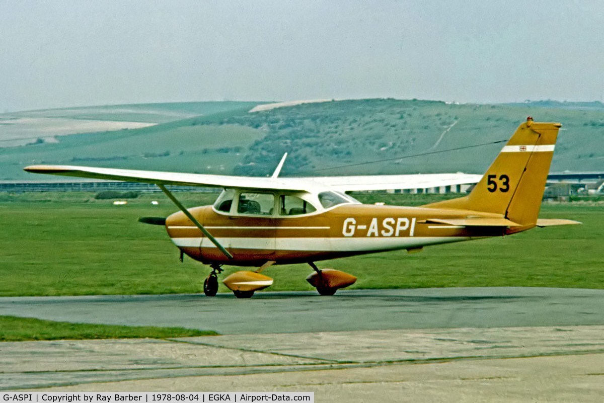 G-ASPI, 1964 Reims F172E Skyhawk C/N 0050, R/Cessna F.172E Skyhawk [0050] Shoreham~G 04/08/1978