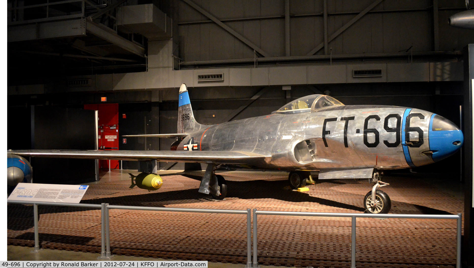 49-696, 1949 Lockheed F-80C-10-LO Shooting Star C/N 080-2340, AF Museum