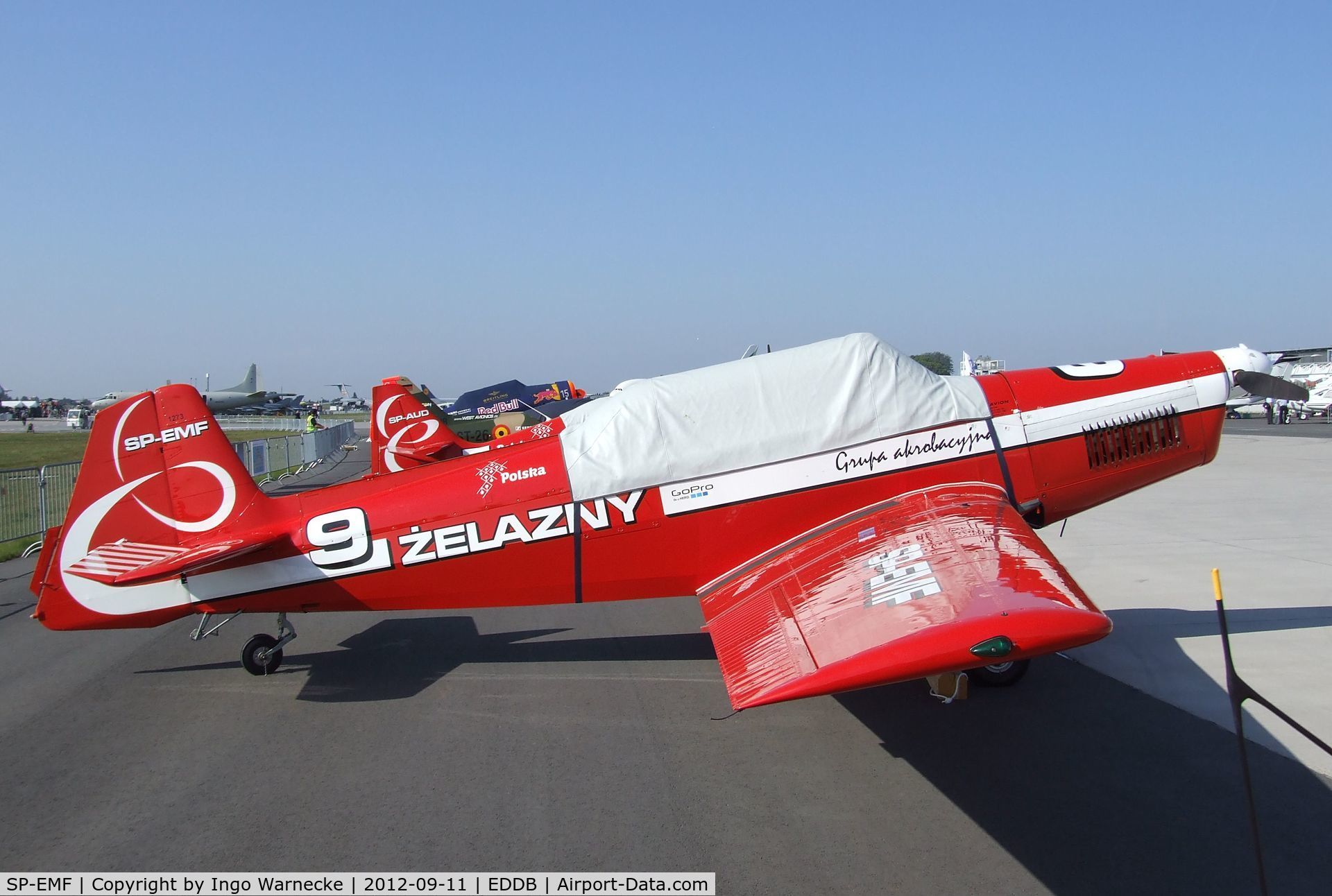 SP-EMF, Zlin Z-526F Trener Master C/N 1273, Zlin Z-526F Trener Master of the Zelazny aerobatic team at the ILA 2012, Berlin