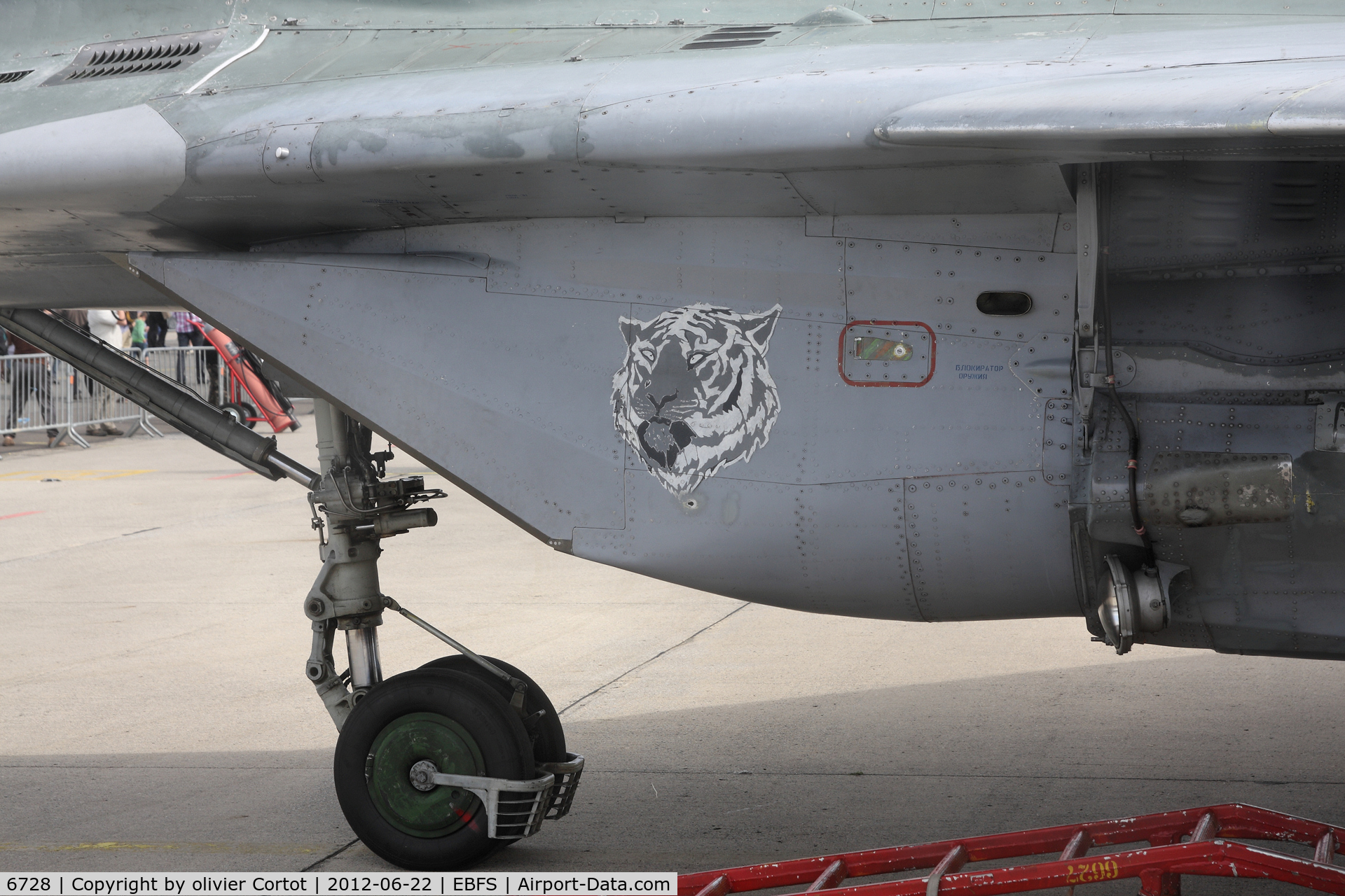 6728, Mikoyan-Gurevich MiG-29AS C/N 2960536067, tiger squadron