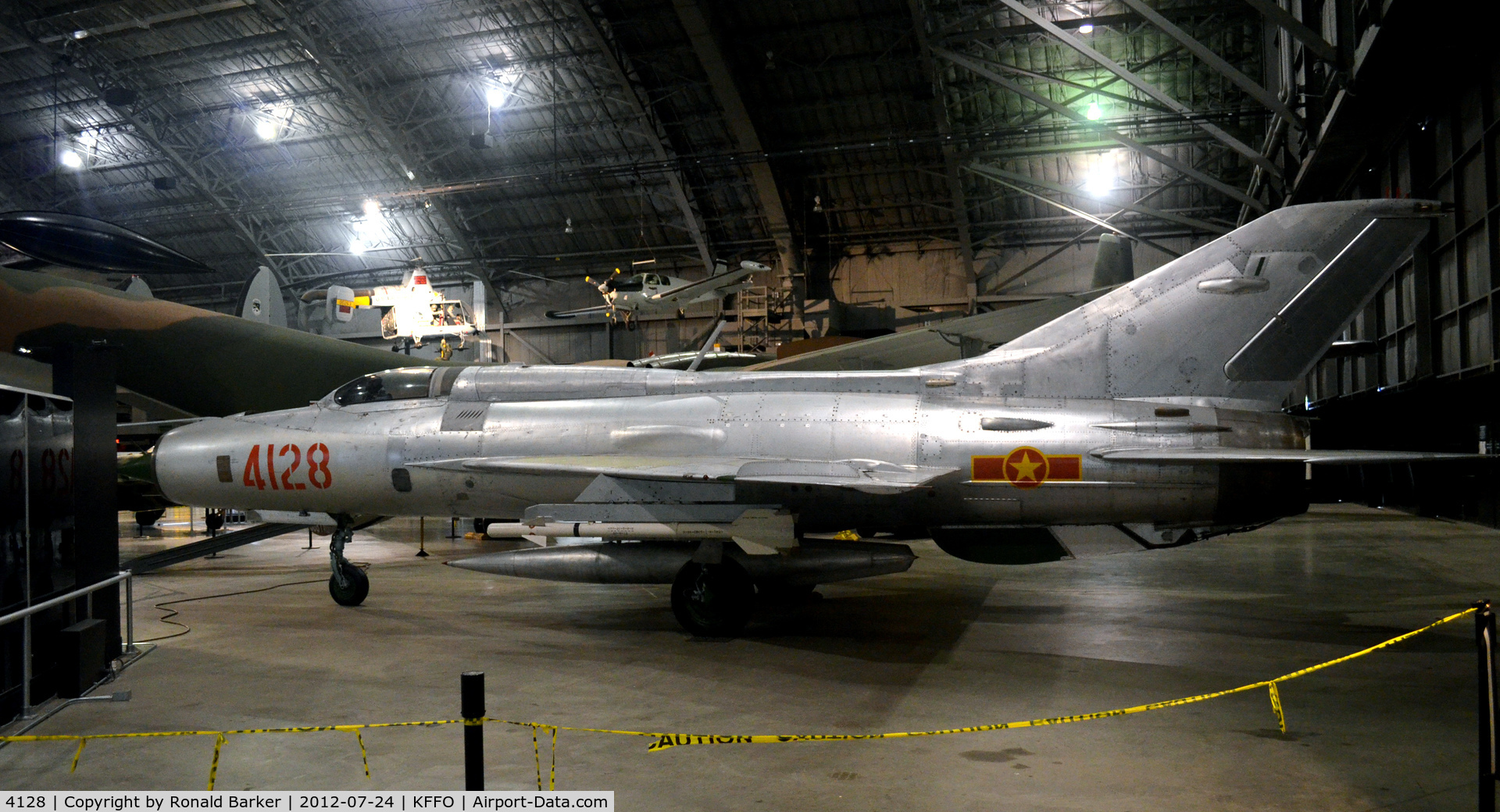 4128, Mikoyan-Gurevich MiG-21PF C/N 760408, AF Museum