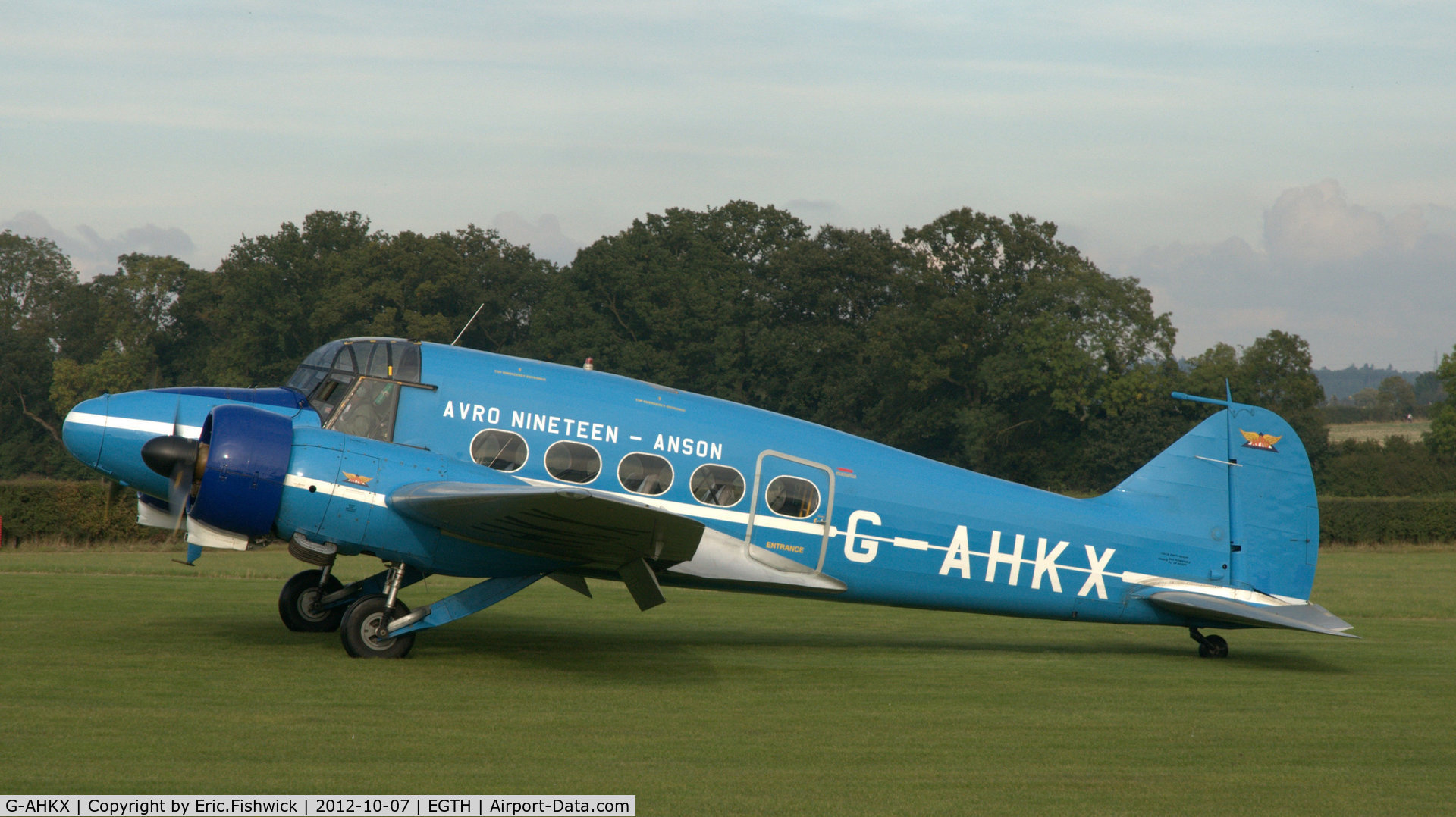 G-AHKX, 1946 Avro 652A Anson C.19 Series 2 C/N 1333, 1. G-AHKX at Shuttleworth Autumn Air Show, October, 2012