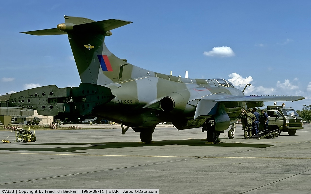 XV333, 1967 Hawker Siddeley Buccaneer S.2B C/N B3-11-66, transient at Ramstein AB