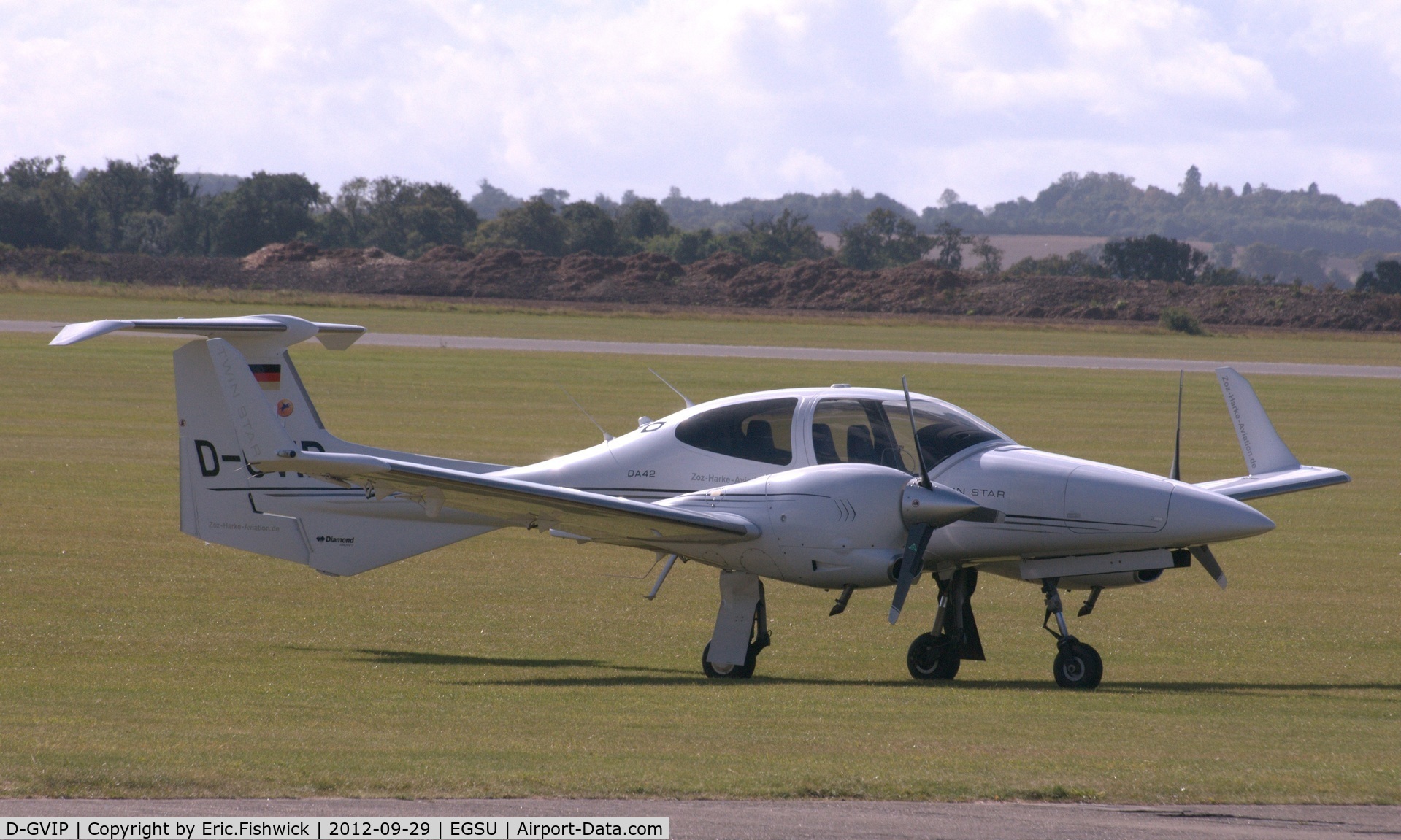 D-GVIP, 2007 Diamond DA-42 Twin Star C/N 42.257, 1. D-GVIP at Duxford Airfield