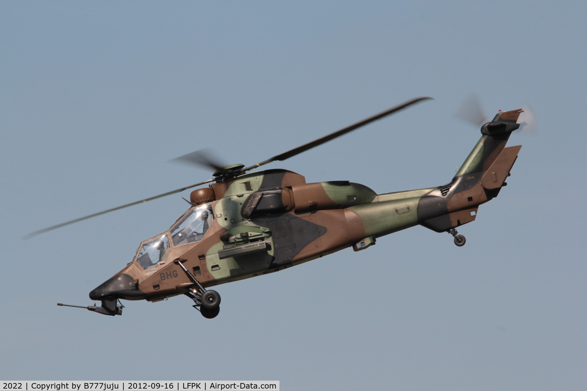 2022, Eurocopter EC-665 Tigre HAP C/N 2022, at coulommiers