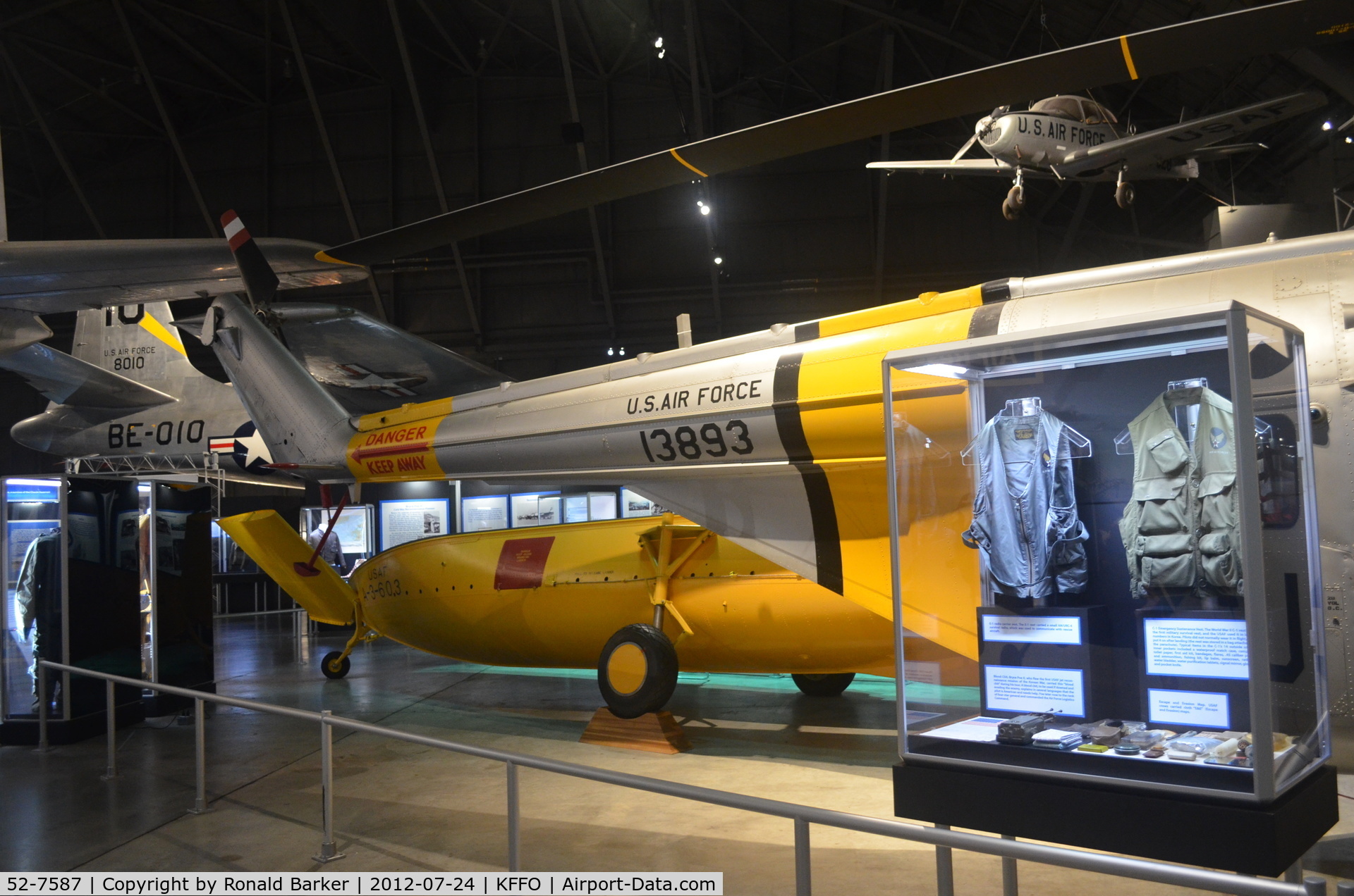 52-7587, 1952 Sikorsky H-19B Chickasaw C/N 55734, AF Museum shown as 13893