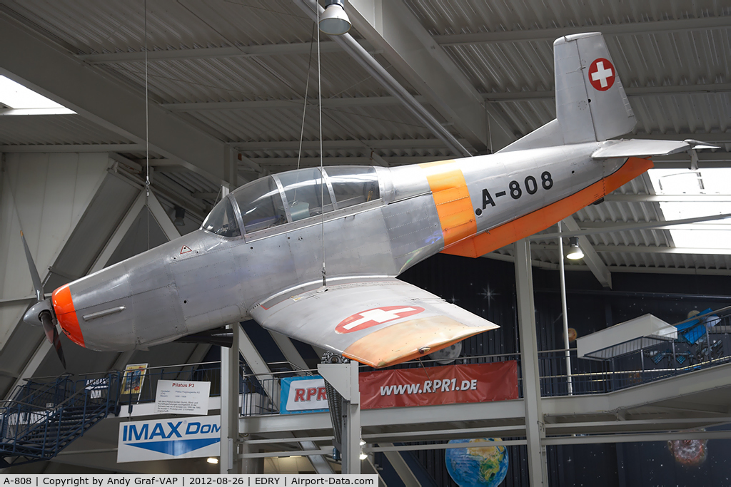 A-808, Pilatus P3-03 C/N 325-7, Swiss Air Force PC-3