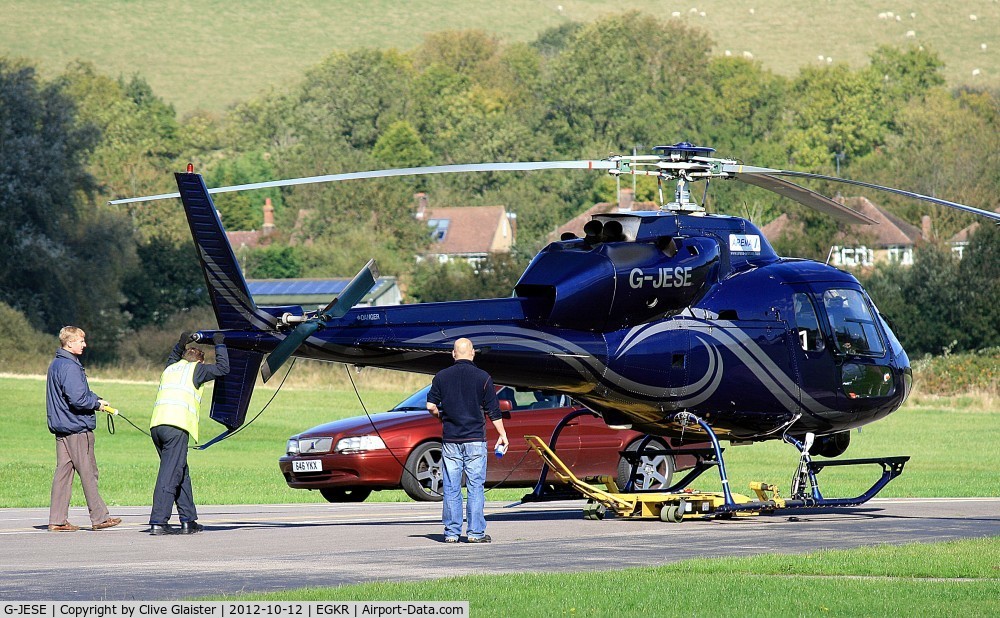G-JESE, 1990 Aerospatiale AS-355F-2 Ecureuil 2 C/N 5169, Ex: N57976 > VR-CCM > SX-HNP > G-BYKH > G-EMHH > G-JESE - Originally owned to, Alan Mann Helicopters Ltd in July 1999 as G-BYKH and currently with, Arena Aviation Ltd since August 2010 as G-JESE.