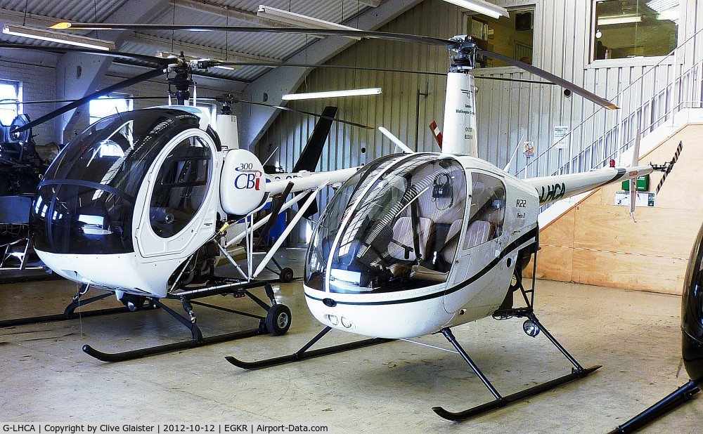 G-LHCA, 1999 Robinson R22 Beta C/N 2947, Ex: N299FA > G-LHCA - Originally owned to, Rotorcraft Ltd in October 2002 and currently with, London Helicopter Centres Ltd since January 2009.
