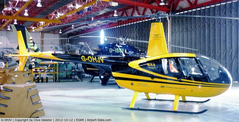 G-OHJV, 2007 Robinson R44 Raven I C/N 1722, Ex: N457R > G-OHJV - Originally owned to and currently with, HJV Ltd in August 2007.