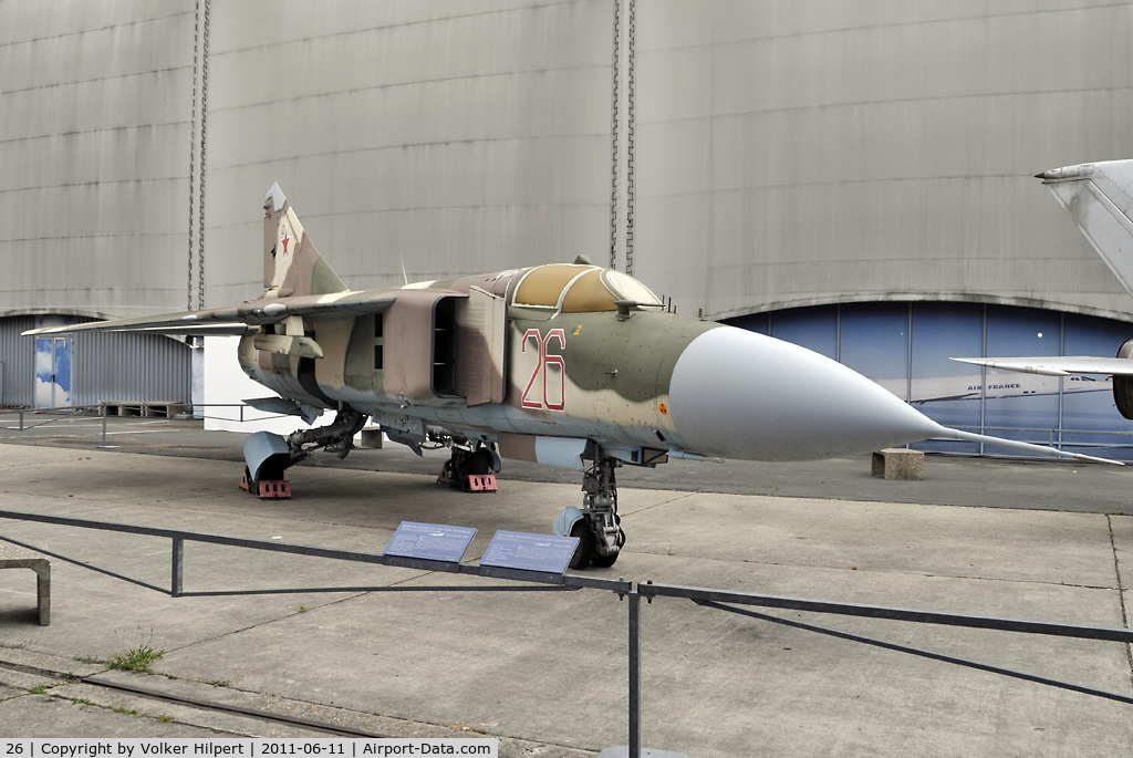 26, 1982 Mikoyan-Gurevich MiG-23ML C/N 0390324028, at Le Bourget