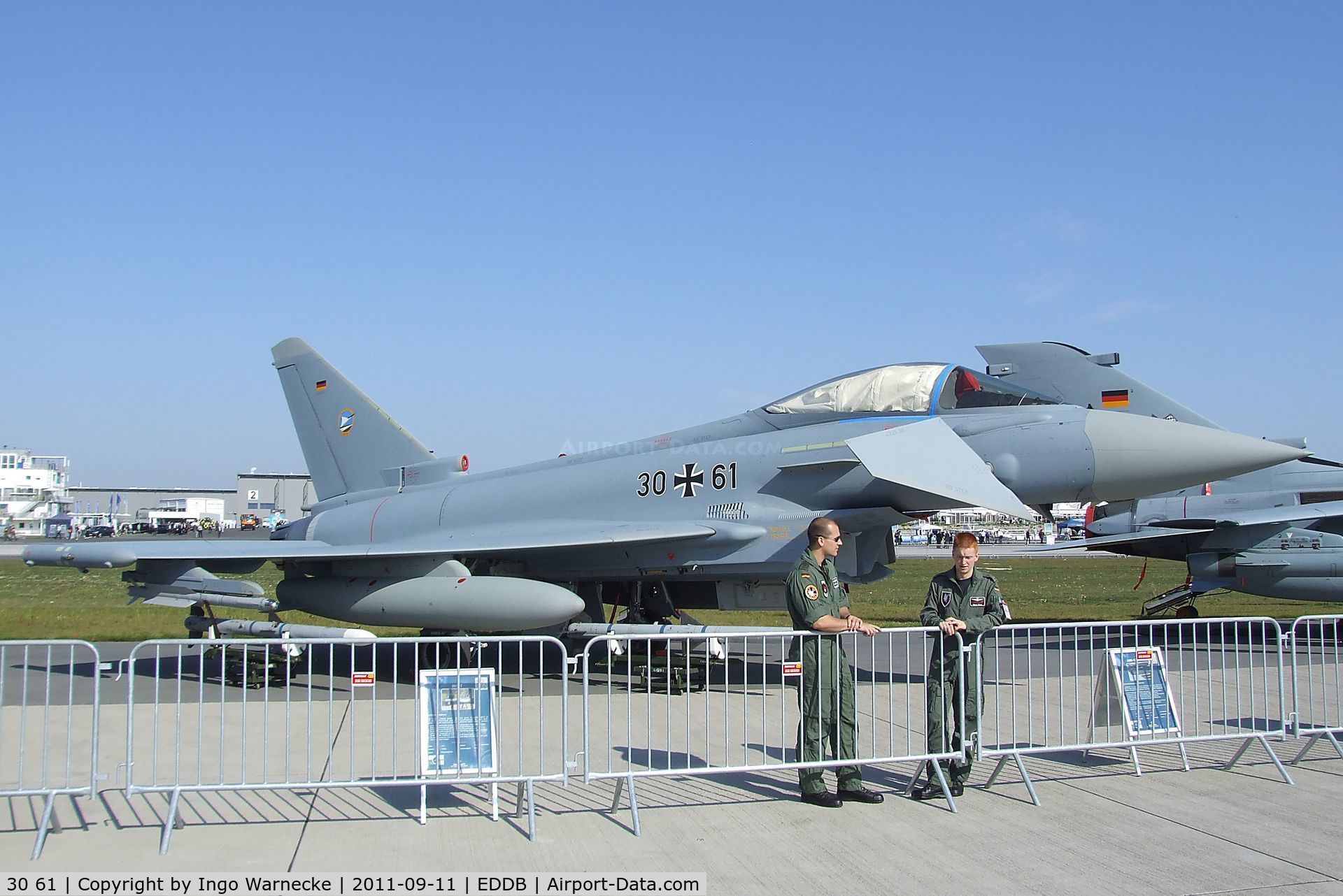 30 61, Eurofighter EF-2000 Typhoon S C/N GS044, Eurofighter EF2000 of the Luftwaffe (German air force) at the ILA 2012, Berlin