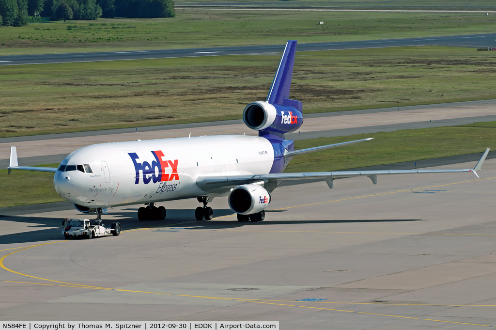 N584FE, 1992 McDonnell Douglas MD-11F C/N 48436, Federal Express N584FE