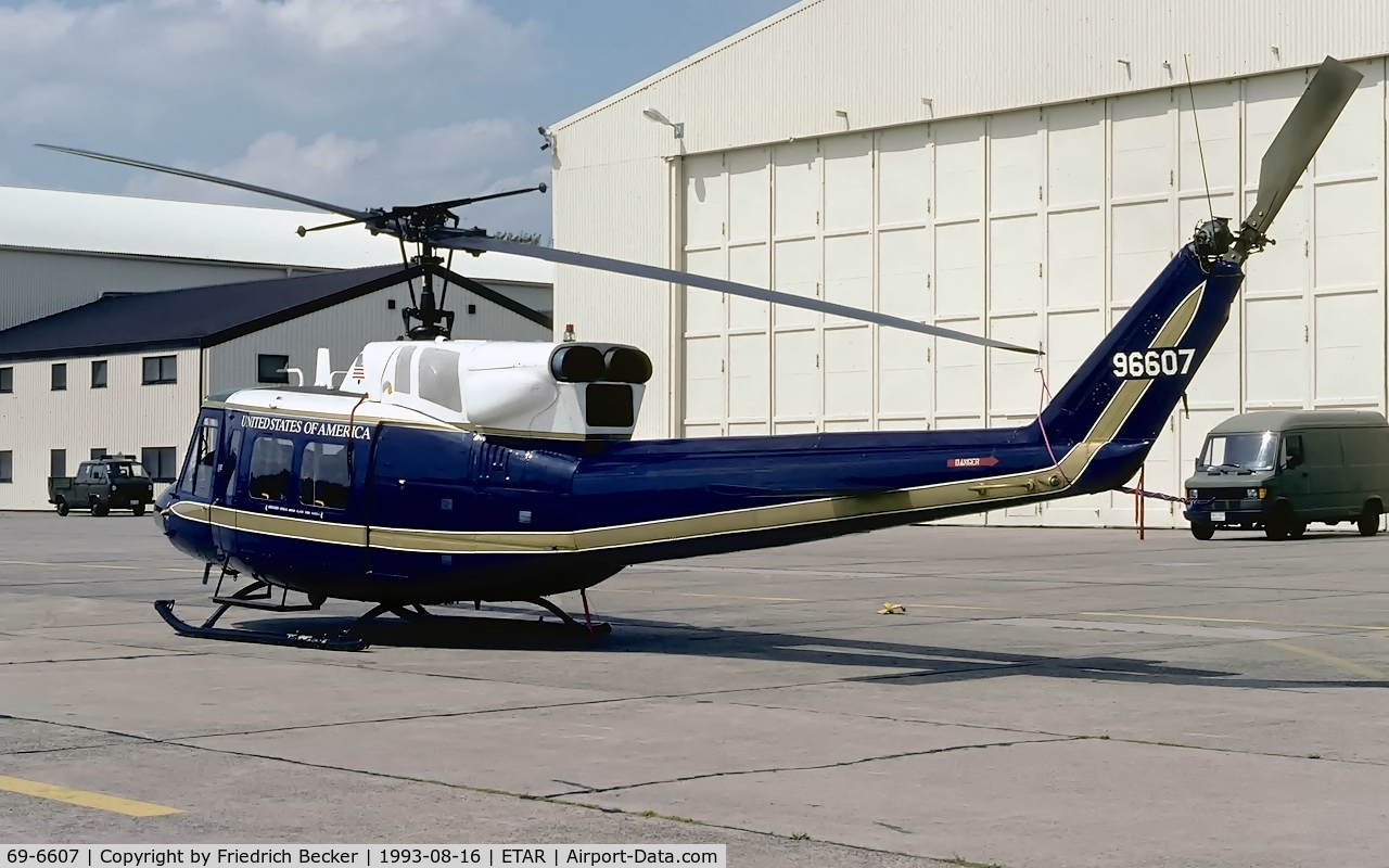 69-6607, 1969 Bell UH-1N Iroquois C/N 31013, 58th MAS flightline