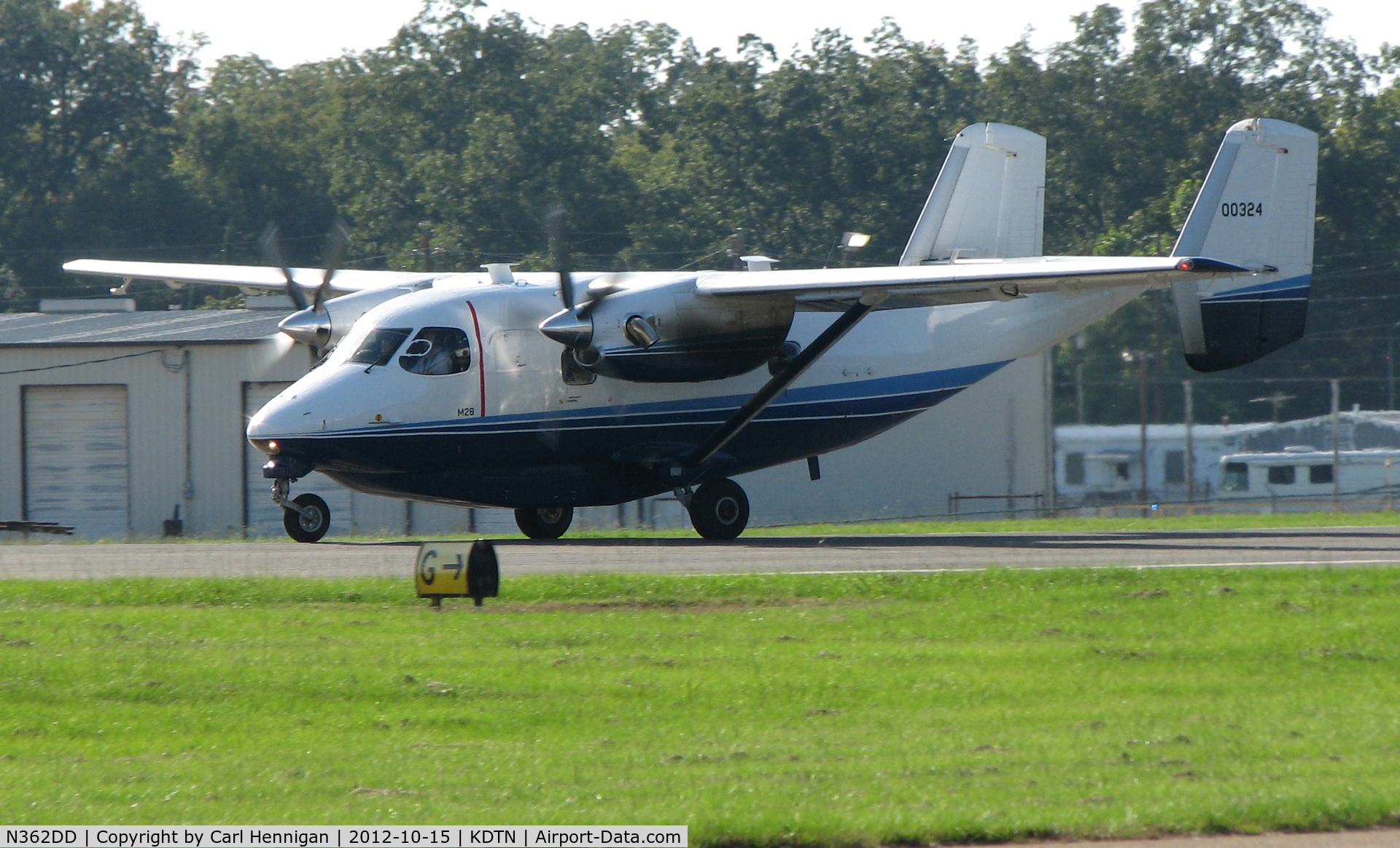 N362DD, PZL-Mielec M-28-05 Skytruck C/N AJE003-26, Departing runway 14