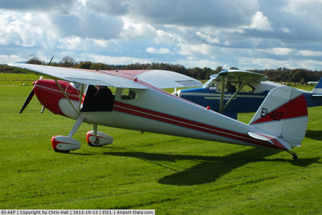 EI-AEF, 1947 Cessna 120 C/N 13692, at Clonbullogue Aerodrome, Ireland